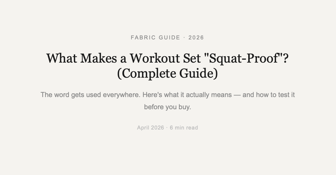 What Makes a Workout Set "Squat-Proof"? (Complete Guide)