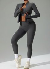 Three-Piece Quick-Dry Yoga Set — Breathable Sportswear