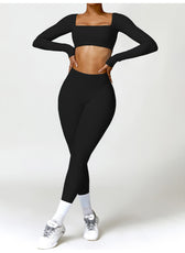 Long-Sleeve Cropped Sports Shirt