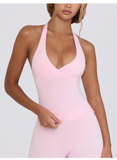 Halter Yoga Sports Bra