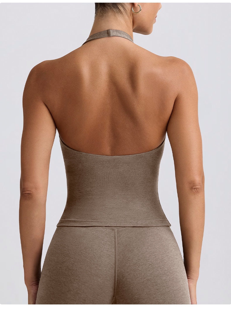 Halter Yoga Sports Bra