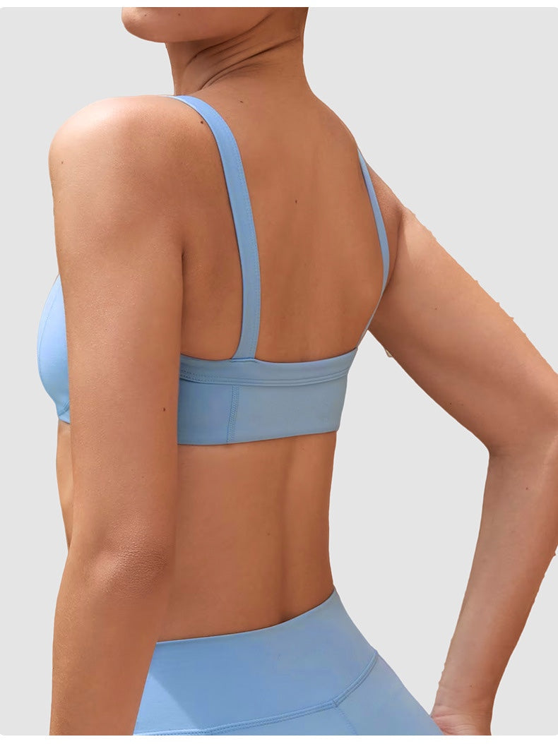 Cross-Waist Shorts & l Back Sports Bra