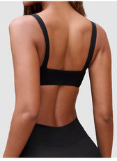 Cross-Waist Shorts & l Back Sports Bra