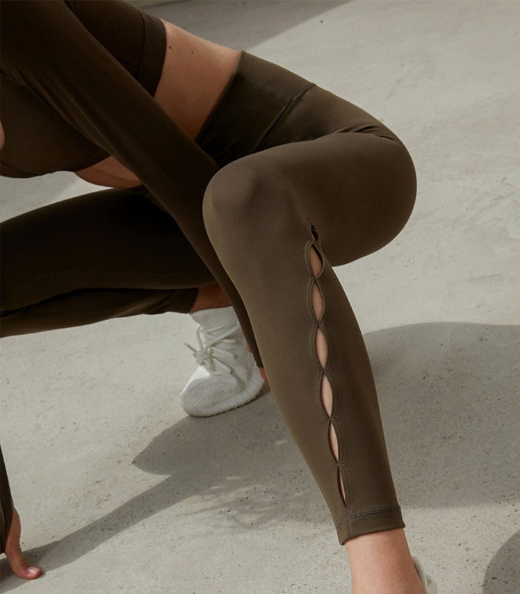 Autumn & Winter Nude Yoga Set | Slim-Fit & Tummy Control