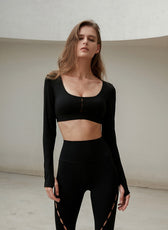 Autumn & Winter Nude Yoga Set | Slim-Fit & Tummy Control