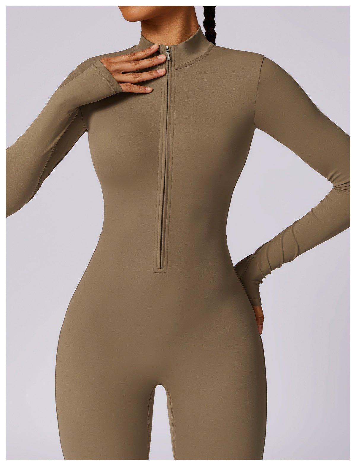 Long-Sleeve Yoga Bodysuit