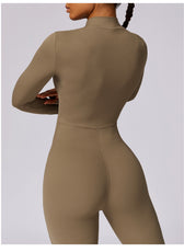 Long-Sleeve Yoga Bodysuit