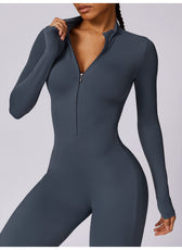 Long-Sleeve Yoga Bodysuit