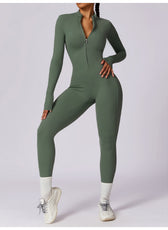 Long-Sleeve Yoga Bodysuit
