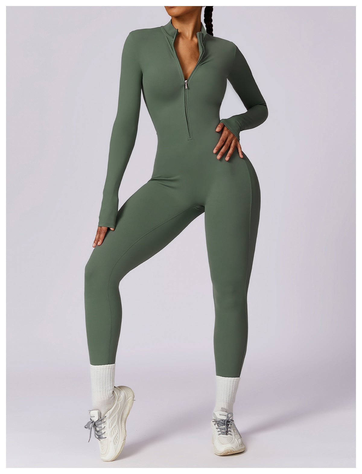 Long-Sleeve Yoga Bodysuit