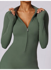 Long-Sleeve Yoga Bodysuit