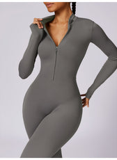 Long-Sleeve Yoga Bodysuit