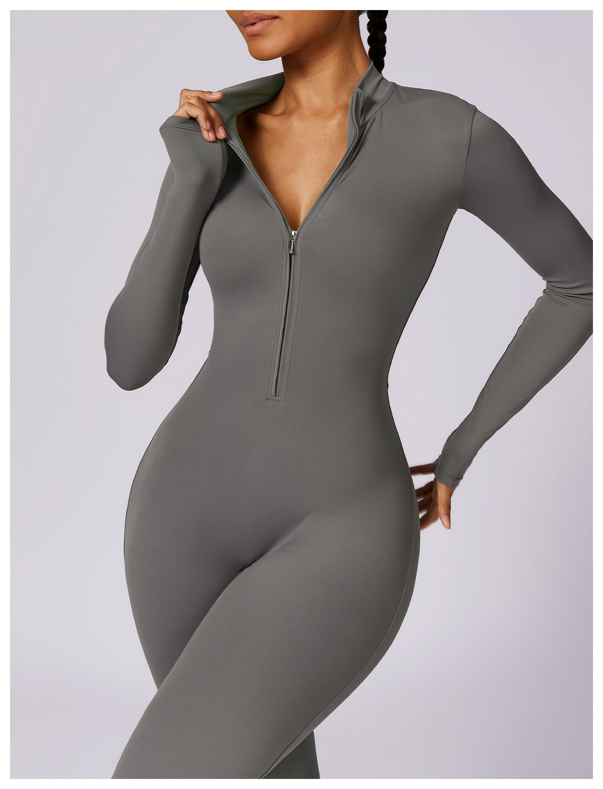 Long-Sleeve Yoga Bodysuit