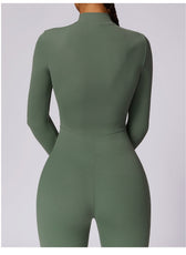 Long-Sleeve Yoga Bodysuit