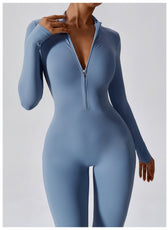Long-Sleeve Yoga Bodysuit