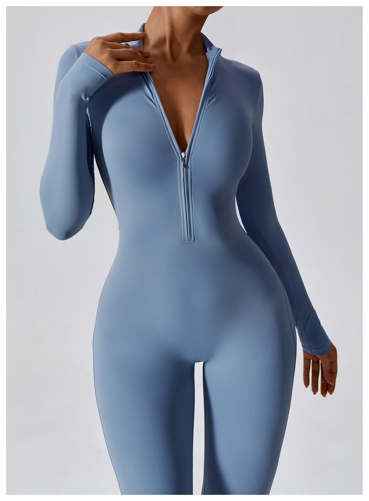 Long-Sleeve Yoga Bodysuit