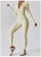 Long-Sleeve Yoga Bodysuit