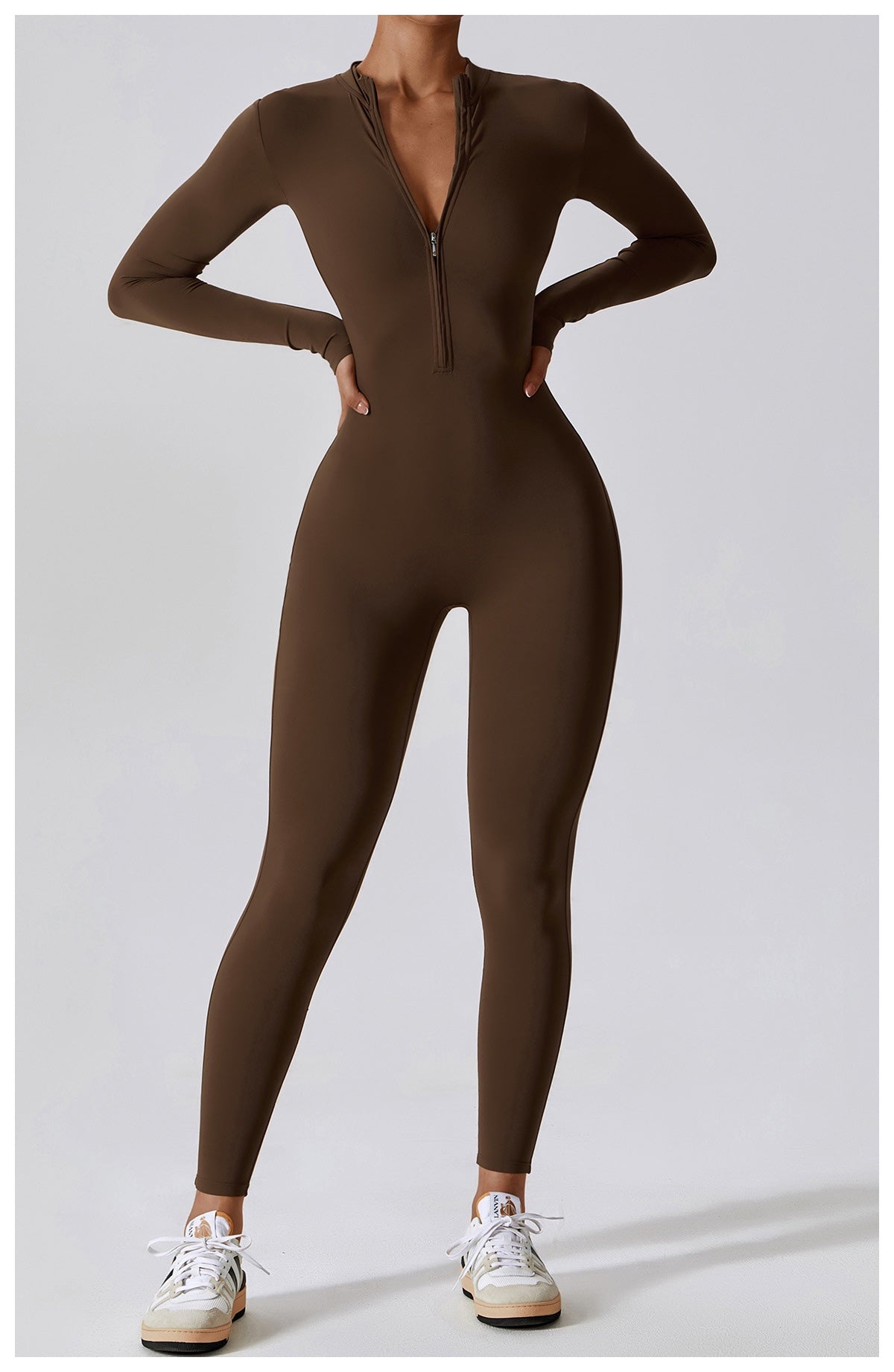 Long-Sleeve Yoga Bodysuit