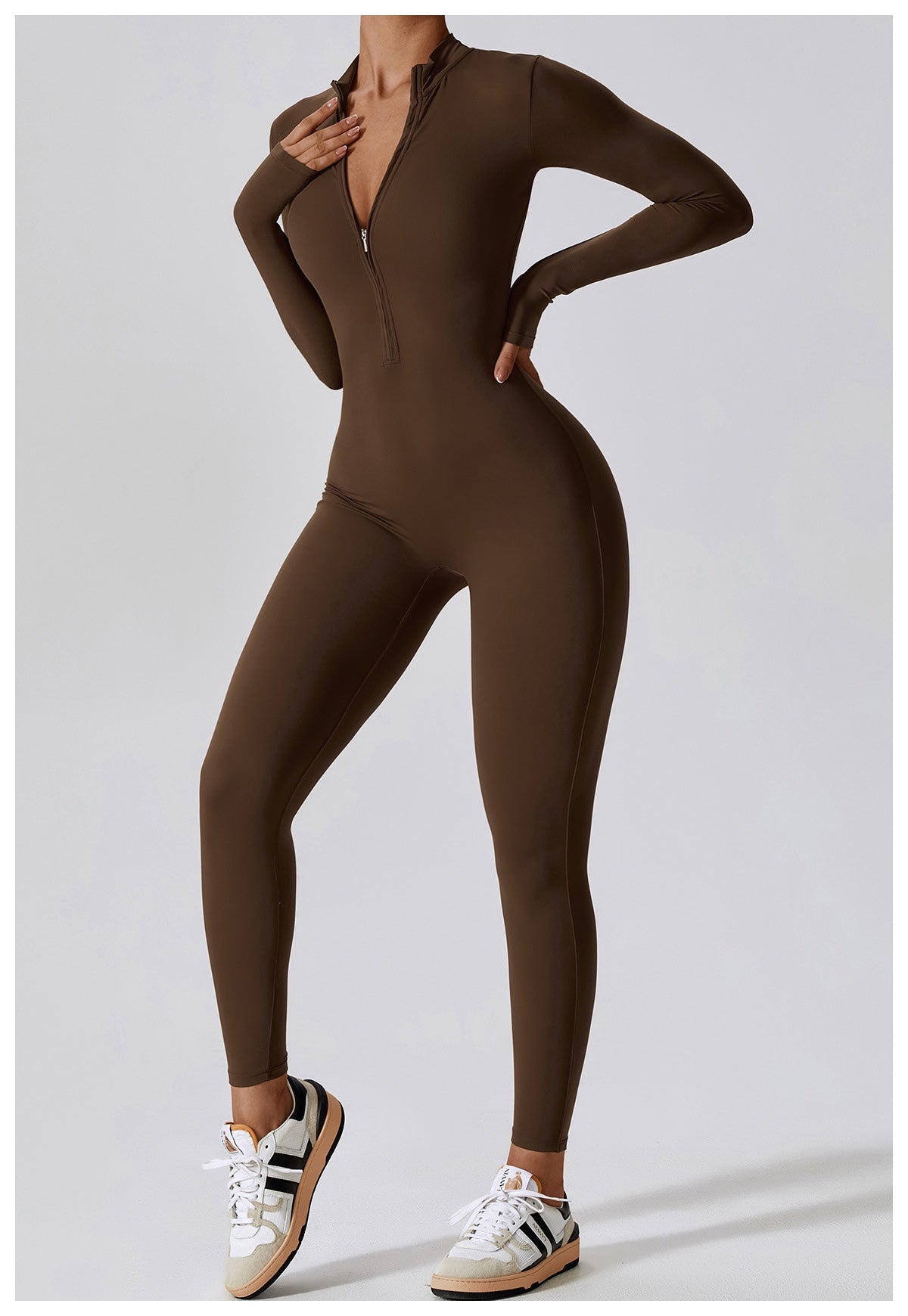 Long-Sleeve Yoga Bodysuit