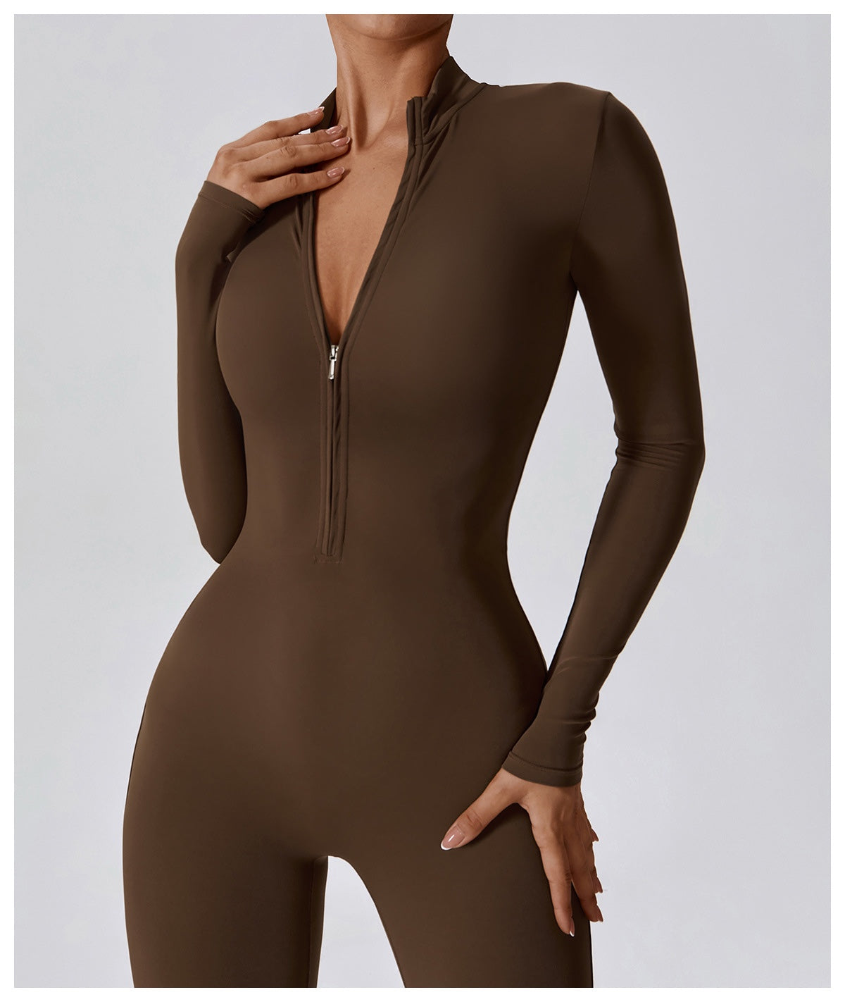 Long-Sleeve Yoga Bodysuit