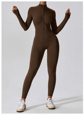 Long-Sleeve Yoga Bodysuit