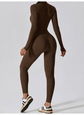 Long-Sleeve Yoga Bodysuit