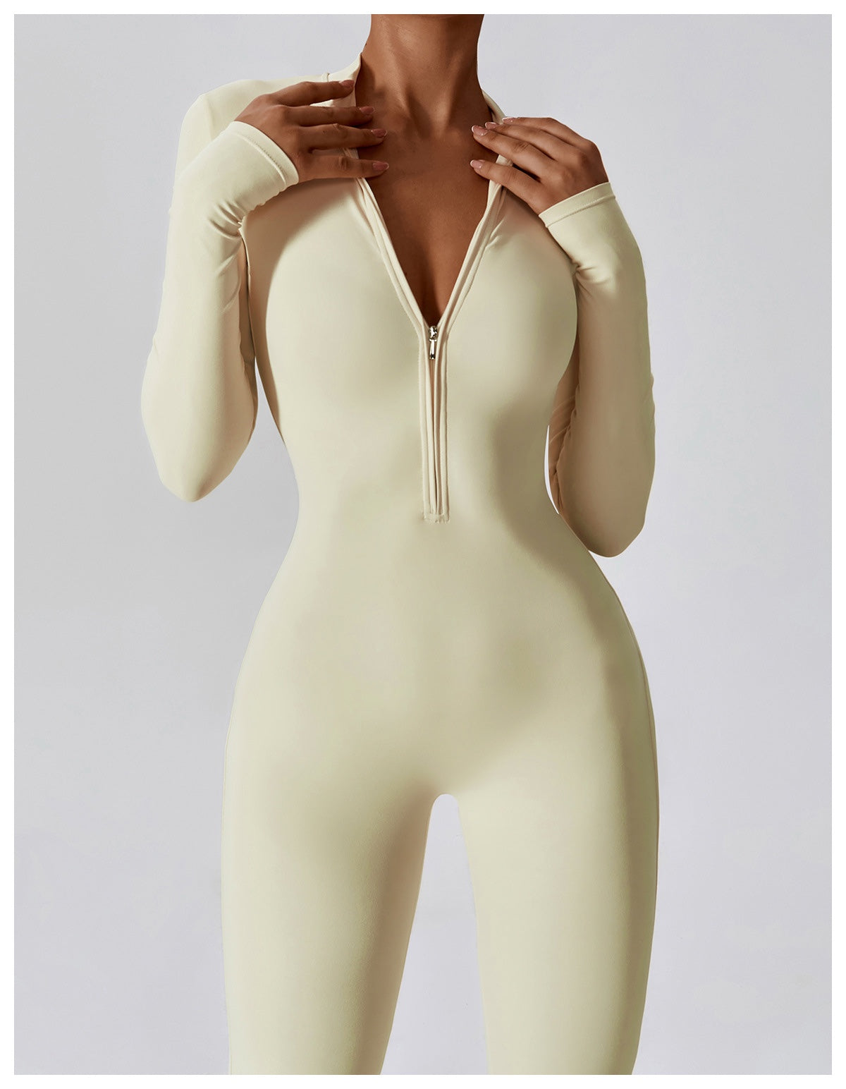 Long-Sleeve Yoga Bodysuit