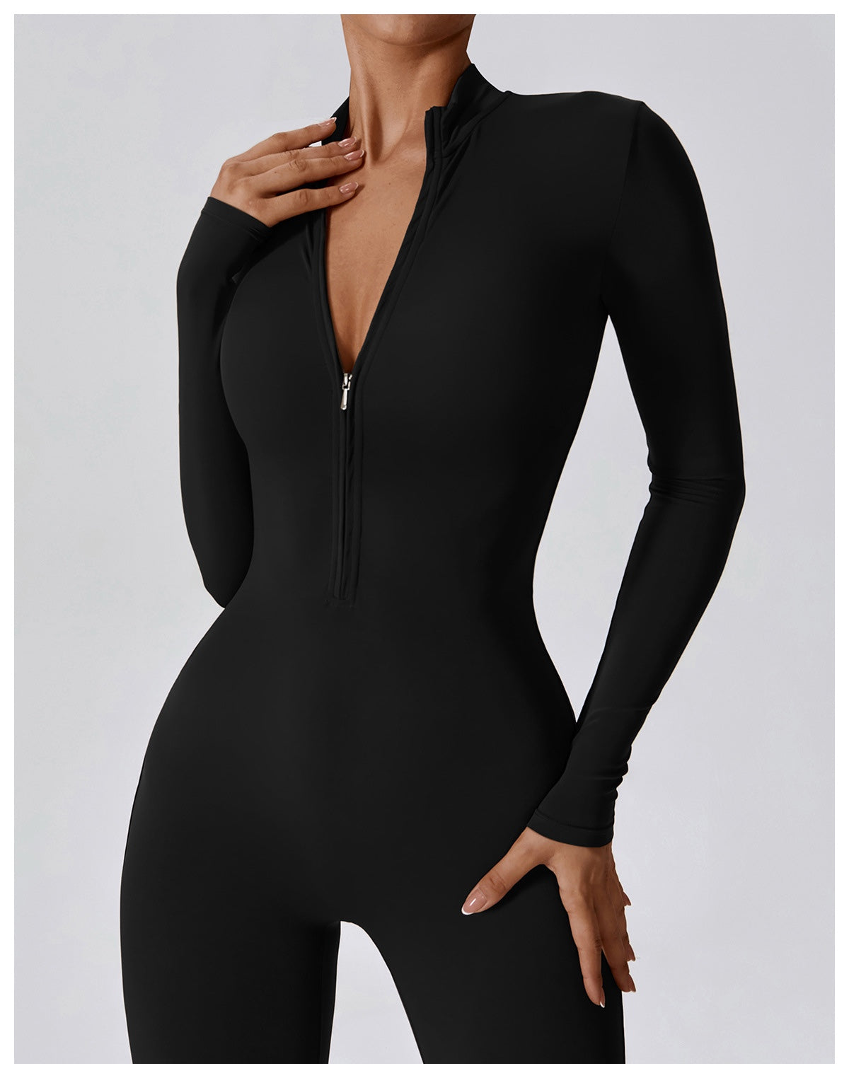 Long-Sleeve Yoga Bodysuit