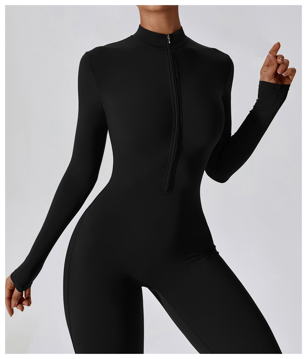 Long-Sleeve Yoga Bodysuit