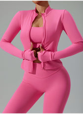 Three-Piece Quick-Dry Yoga Set — Breathable Sportswear