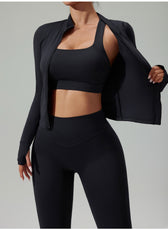 Three-Piece Quick-Dry Yoga Set — Breathable Sportswear