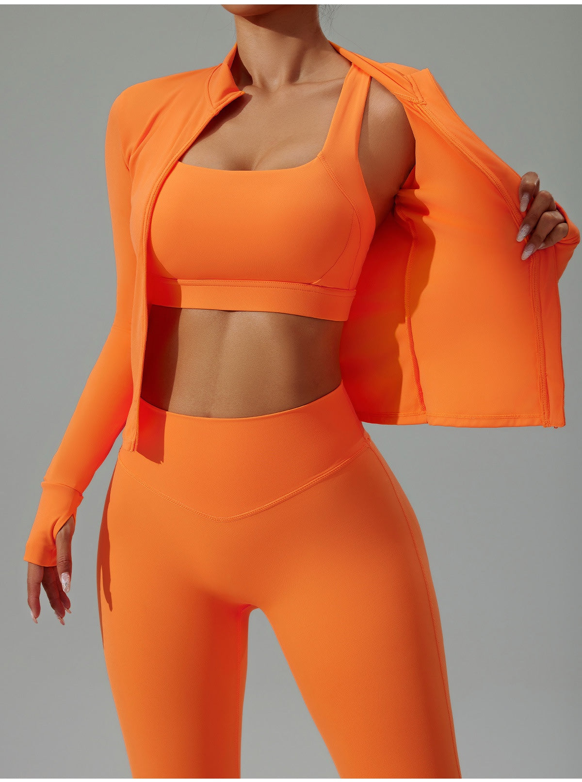 Three-Piece Quick-Dry Yoga Set — Breathable Sportswear