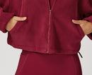 YOHA women's fleece-lined workout jacket in black