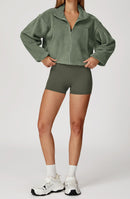 YOHA women's fleece-lined workout jacket in black