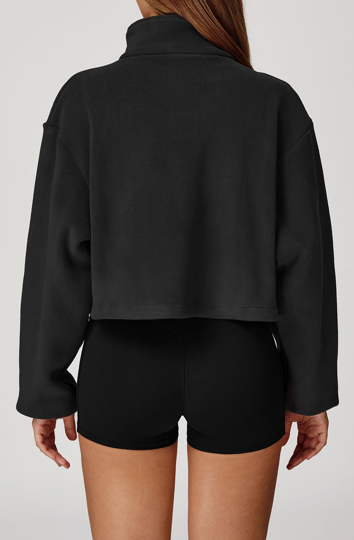 YOHA women's fleece-lined workout jacket in brown