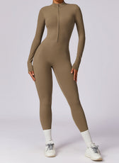 Long-Sleeve Yoga Bodysuit