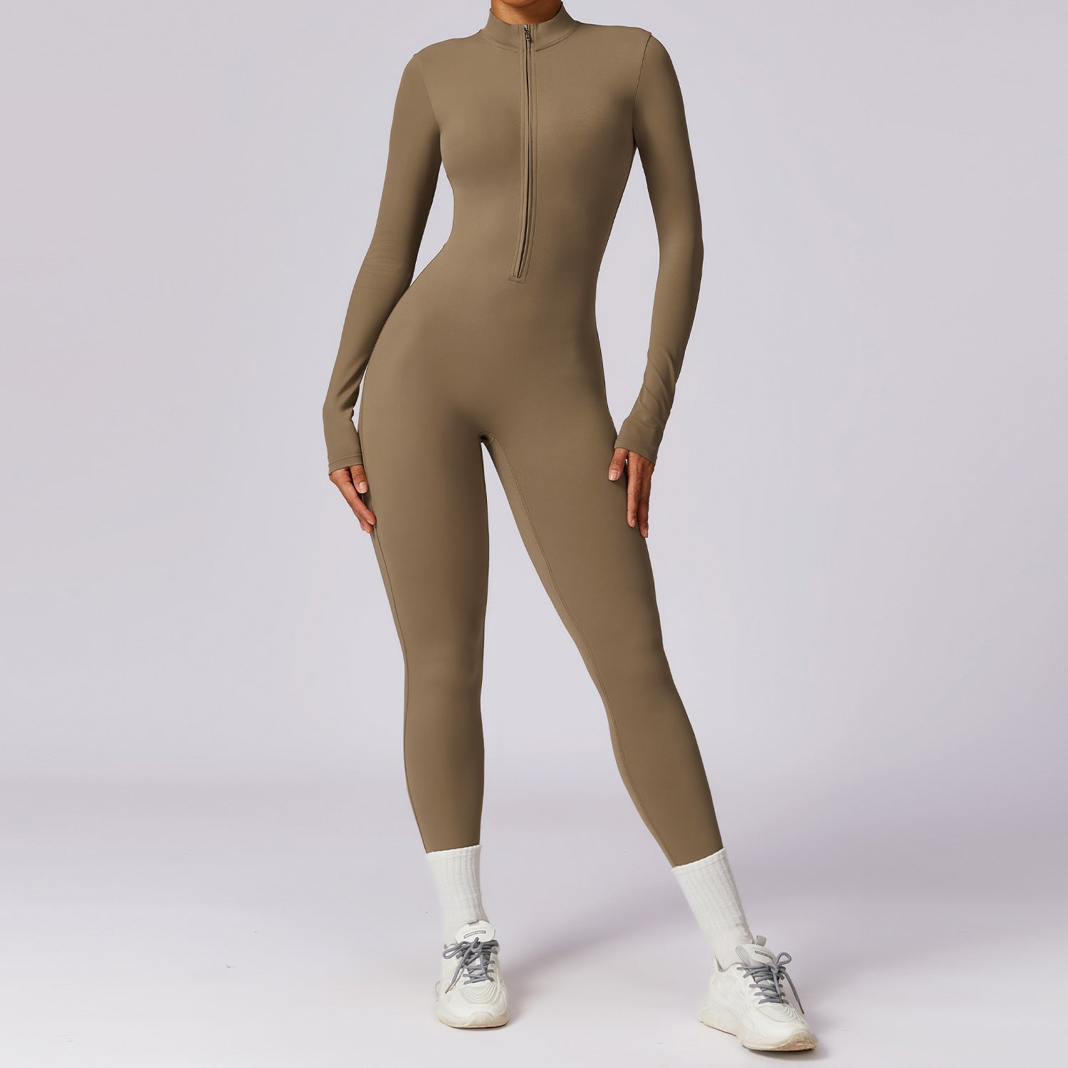 Long-Sleeve Yoga Bodysuit