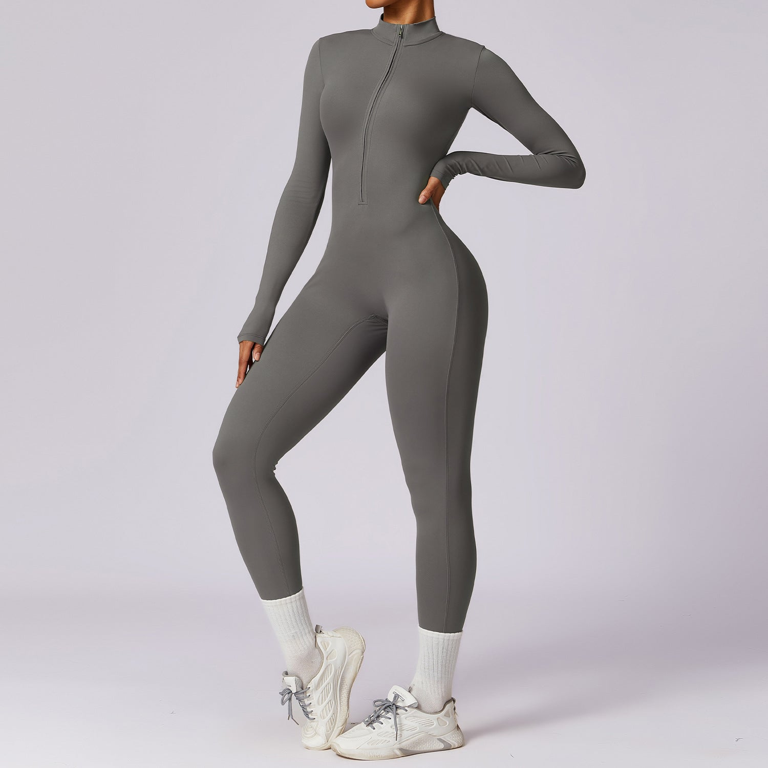 Long-Sleeve Yoga Bodysuit