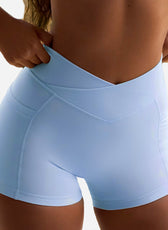 Cross-Waist Shorts & l Back Sports Bra