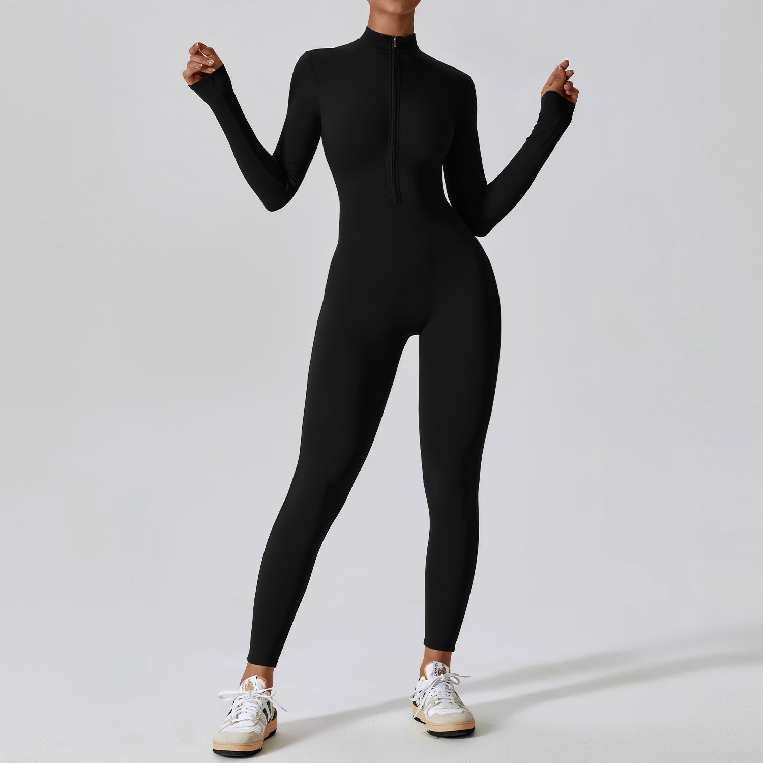Long-Sleeve Yoga Bodysuit