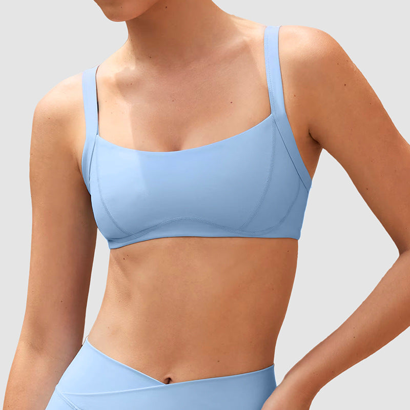 Cross-Waist Shorts & l Back Sports Bra
