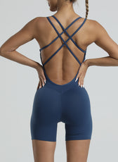 Seamless Backless Yoga Bodysuit