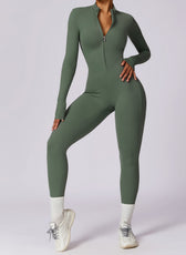 Long-Sleeve Yoga Bodysuit