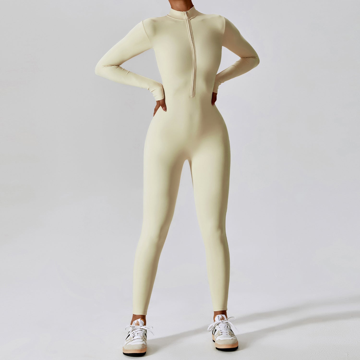 Long-Sleeve Yoga Bodysuit