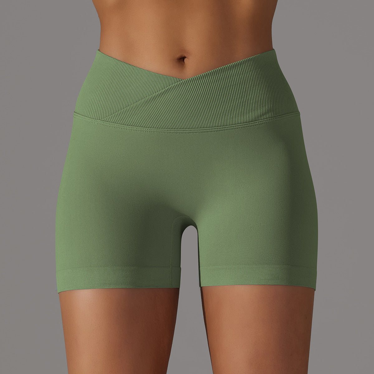 Seamless Knitted High Waist Shorts