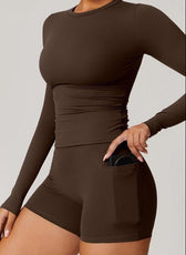 Long Sleeve Top and Shorts