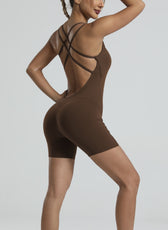 Seamless Backless Yoga Bodysuit