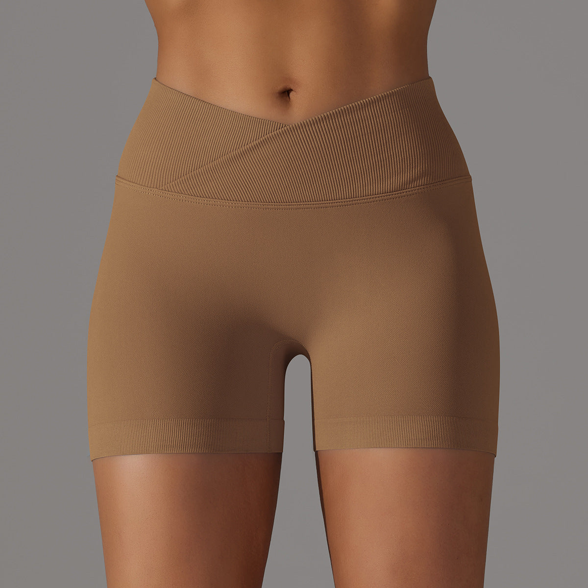 Seamless Knitted High Waist Shorts