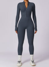 Long-Sleeve Yoga Bodysuit