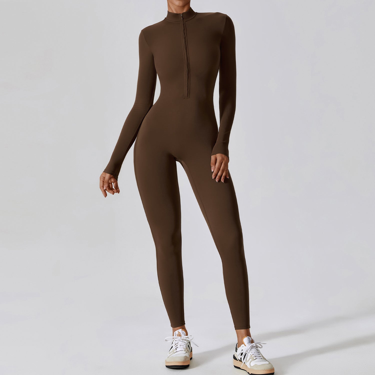 Long-Sleeve Yoga Bodysuit